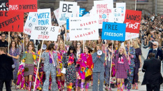 Femmes et liberté d'expression sur les podiums de la mode 2015. Photo de Yaël Abrot