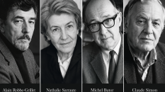 Alain Robe grillet, Nathalie Sarraute, Michel Butor, Claude Simon