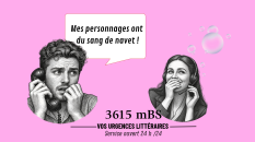 3615 mBS sur monBestSeller. Des personnages de roman qui manquent de personnalité.