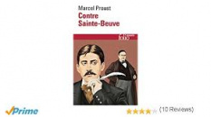 Marcel Proust contre Sainte-Beuve