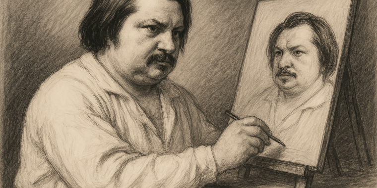 Balzac cultivait soigneusement sa légende d’écrivain génial et travailleur acharné.